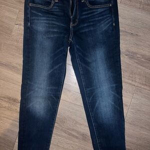 AE Dark Wash Denim Cropped Jeggings